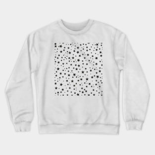 Shining black stars pattern Crewneck Sweatshirt